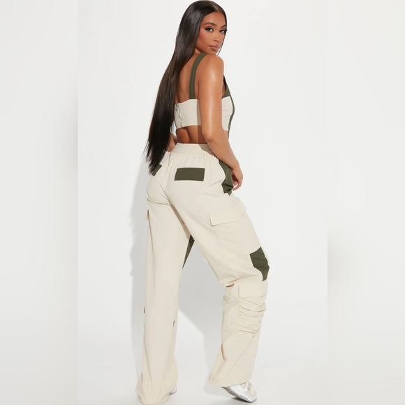 FN cargo pants w/ crop top set - Picture 2 of 5